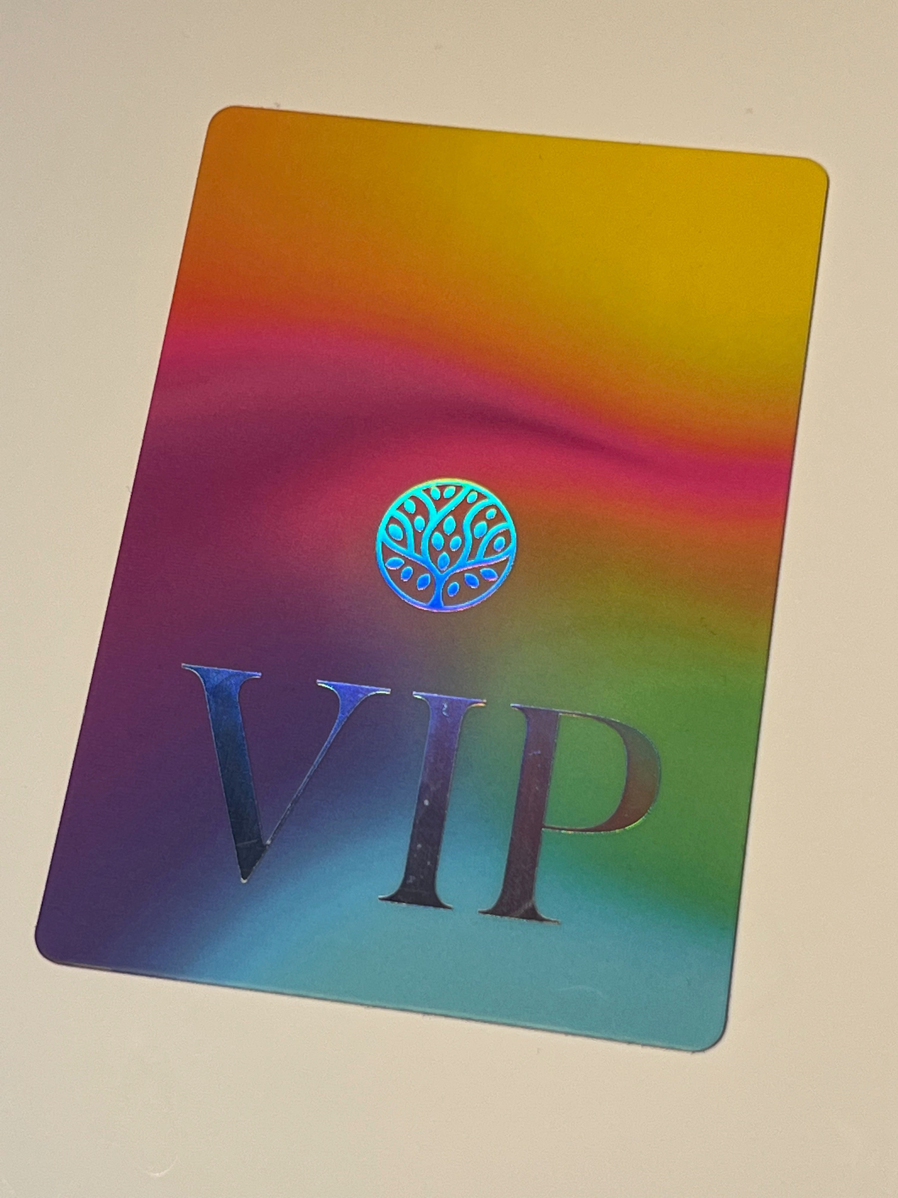 VIP Pass with holographic foil event pass