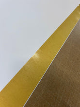 Custom 6ft x 3ft vinyl banner with gold trim, suitable for events and promotions, durable and weatherproof.