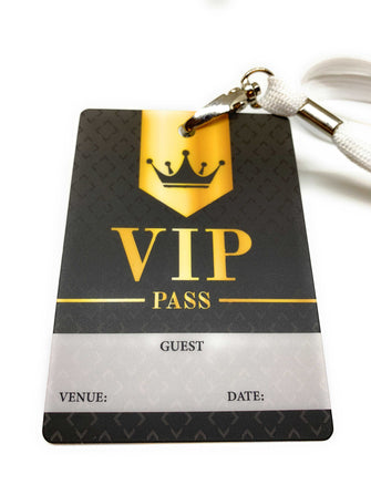 VIP Guest Event Passes Laminates