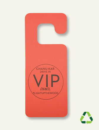 350gsm card gloss laminated Door Hanger sample